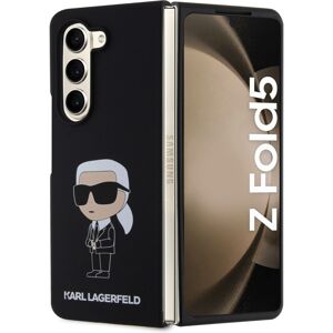 Karl Lagerfeld Liquid Silicone Ikonik NFT Kryt Samsung Galaxy Z Fold5 černý
