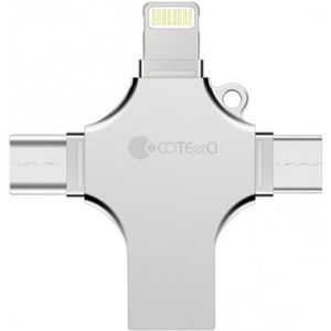 COTEetCI U3 4-in-1 USB flash disk ze slitiny zinku 64G