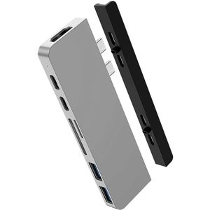 HyperDrive DUO 7v2 USB-C Hub MacBook Pro/Air stříbrný