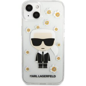 Karl Lagerfeld Ikonik Flower Kryt iPhone 13 čirý