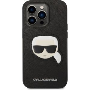 Karl Lagerfeld PU Saffiano Karl Head kryt iPhone 14 Pro Max černý