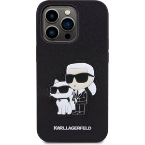 Karl Lagerfeld PU Saffiano Karl and Choupette NFT kryt iPhone 13 Pro černý