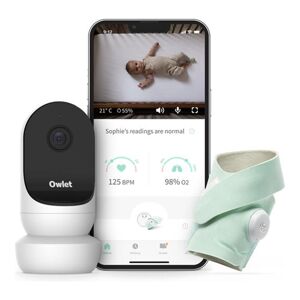 Owlet Cam 2 kamera & Smart Sock 3 Duo chytrá ponožka mentolová