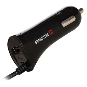 SWISSTEN CL autonabíječka USB-C a USB 2,4A