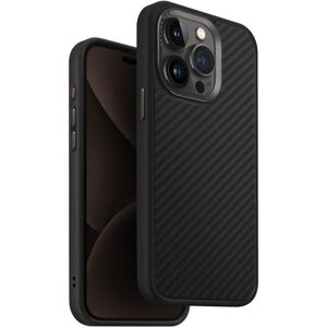 UNIQ Keva MagClick ochranný kryt iPhone 15 Pro Max Carbon (černý)