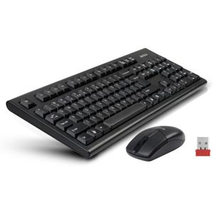 A4tech 3100N bezdrátový set klávesnice a myši CZ/US černý
