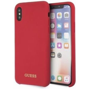 Guess Silicone pouzdro iPhone X/XS červené