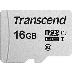 Transcend 16GB microSDHC 300S paměťová karta (bez adaptéru)