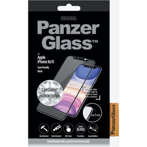 PanzerGlass Edge-to-Edge Swarovski CamSlider iPhone XR/11 černé