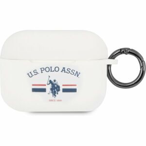 U.S. Polo Horses Flag Silikonové pouzdro pro Airpods Pro bílé