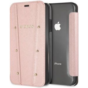 Guess Kaia Book case iPhone XS Max růžově zlaté