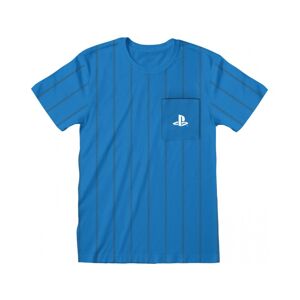 Tričko PlayStation Striped Pocket Logo Unisex L