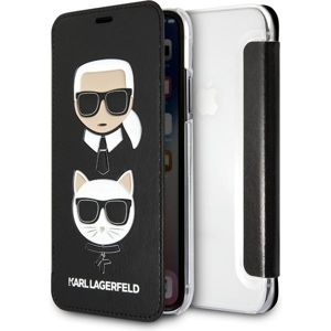 Karl Lagerfeld Karl and Choupette Book pouzdro iPhone 7/8/SE(2020) černé