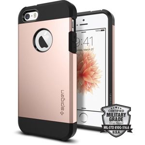 Spigen Tough Armor kryt Apple iPhone SE/5S růžový