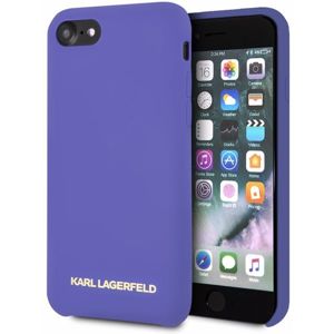 Karl Lagerfeld Gold Logo KLHCI8SLVOG Silicone Case iPhone 7/8 fialové