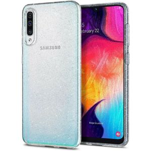 Spigen Liquid Crystal Glitter kryt Samsung Galaxy A50 čirý