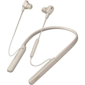 Sony WI1000XM2 bezdrátová sluchátka do uší s týlním mostem stříbrná