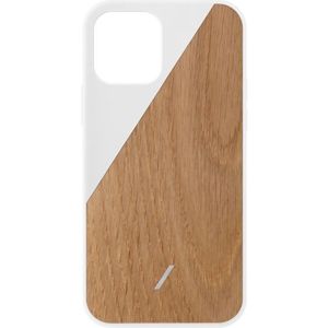 Native Union Clic Wooden dřevěný kryt iPhone 12 mini bílý