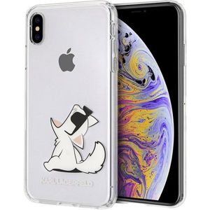 Karl Lagerfeld Fun Choupette No Rope Hard Case iPhone XS Max čiré