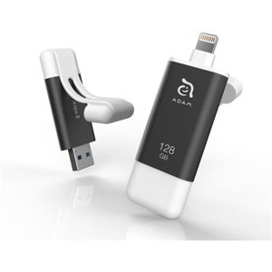 Adam Elements iKlips II flash disk USB 3.1/Lightning 64GB šedý