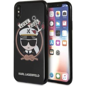 Karl Lagerfeld Karl Sailor KLHCPXKSB TPU pouzdro iPhone X/XS černé