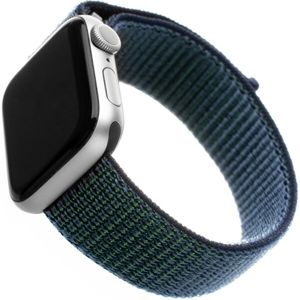 FIXED Nylon Strap nylonový pásek pro Apple Watch 40mm/ Watch 38mm temně modrý