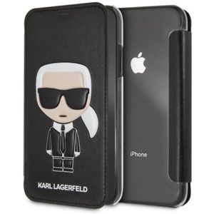Karl Lagerfeld Ikonik KLFLBI61IKPUBK Book pouzdro iPhone XR černé