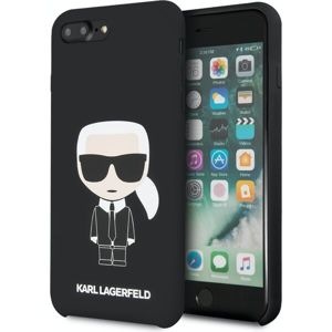 Karl Lagerfeld KLHCI8LSLFKBK Full Body silikonový kryt iPhone 7/8 Plus černý