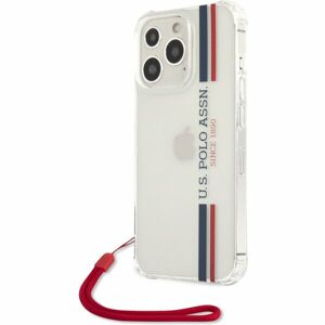U.S. Polo PC/TPU Vertical Stripes Case iPhone 13 Pro čiré