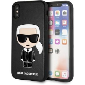 Karl Lagerfeld Ikonik KLHCI65IKPUBK TPU pouzdro iPhone XS Max černé