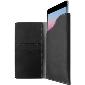 FIXED Pocket Book kožené pouzdro Apple iPhone 6/6S/7/8/SE (2020) tmavě šedé