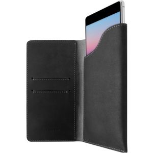 FIXED Pocket Book kožené pouzdro Apple iPhone X/XS tmavě šedé