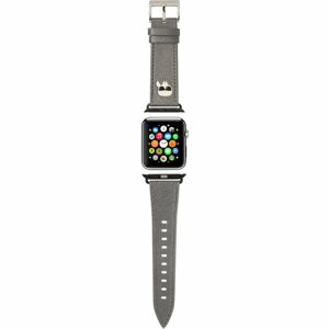 Karl Lagerfeld Karl Head PU řemínek pro Apple Watch 38/40/41mm stříbrný