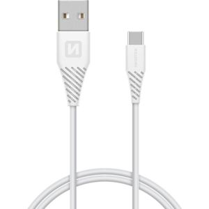 SWISSTEN rychlonabíjecí kabel USB / USB-C 5A 1,5M BÍLÝ