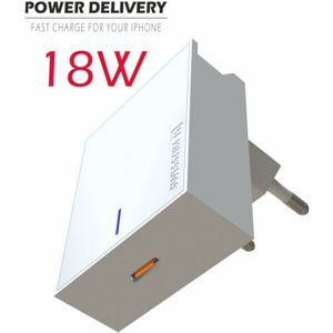 Swissten Síťový adaptér s Power Delivery, 18W, bílý