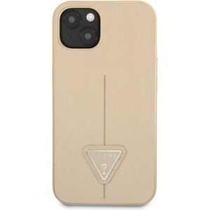 Guess PU Saffiano Triangle kryt iPhone 13 béžový