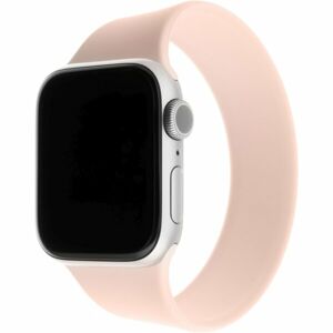 FIXED provlékací silikonový řemínek Apple Watch 38/40mm XL růžový