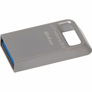 Kingston 64GB DTMicro USB 3.1/3.0 Type-A metal ultra-compact drive