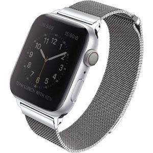 UNIQ Dante ocelový řemínek Apple Watch 44/42mm Sterling stříbrný