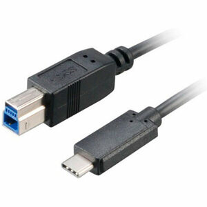 Akasa SuperSpeed+ USB 3.1, Type-C na Type-B, 100cm, černá