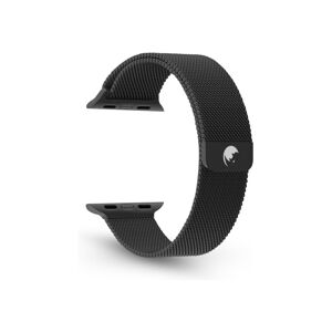 RhinoTech ocelový řemínek milánský tah pro Apple Watch 42/44/45/49mm černý