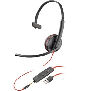 Poly Blackwire 3215 Mono USB-A sluchátka, černá