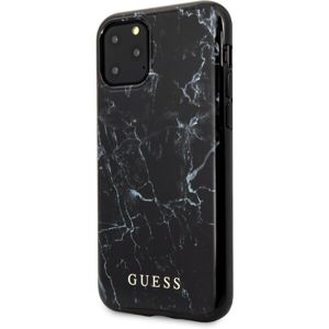 Guess Marble Design kryt iPhone 11 černý