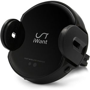 iWant Qi nabíjecí držák se senzorickým otevíráním + 18W USB-A autonabíječka (2.gen)