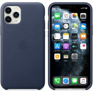 Apple kožený kryt iPhone 11 Pro půlnočně modrý