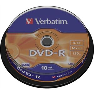 VERBATIM DVD-R(10 ks)Spindle/General Retail/16x/4.7GB