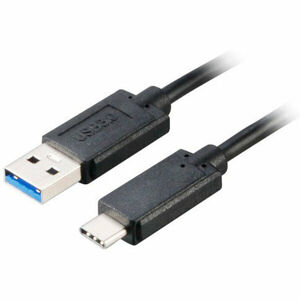 Akasa SuperSpeed+ USB 3.1, Type-C na Type-A, 100cm, černá