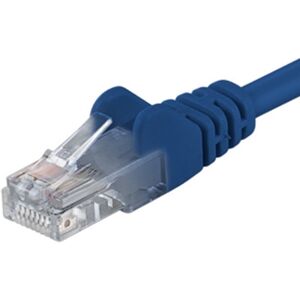 PremiumCord Patch kabel UTP RJ45-RJ45 CAT6 5m modrý