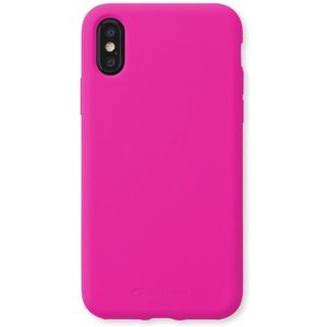 CellularLine SENSATION ochranný silikonový kryt Apple iPhone XS Max růžově neonový