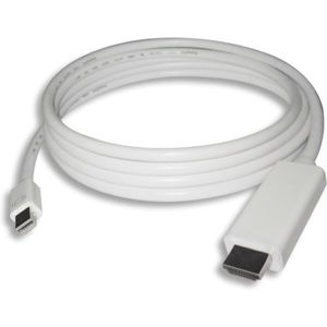 PremiumCord mini DisplayPort 1.2 - HDMI 2.0 kabel 2m bílý